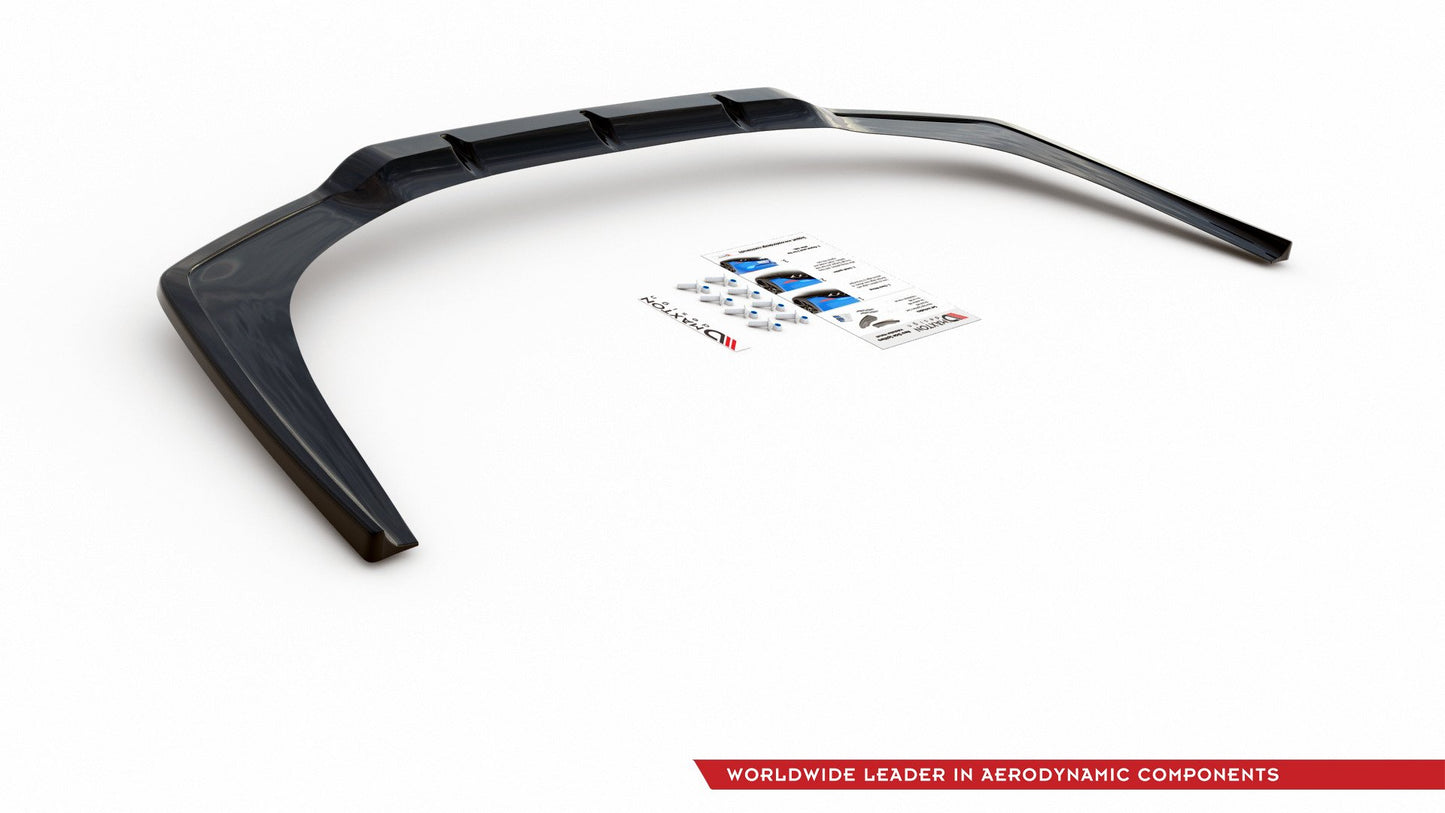 Mittlerer Diffusor Heck Ansatz für BMW 8 Coupe M-Paket G15 schwarz matt