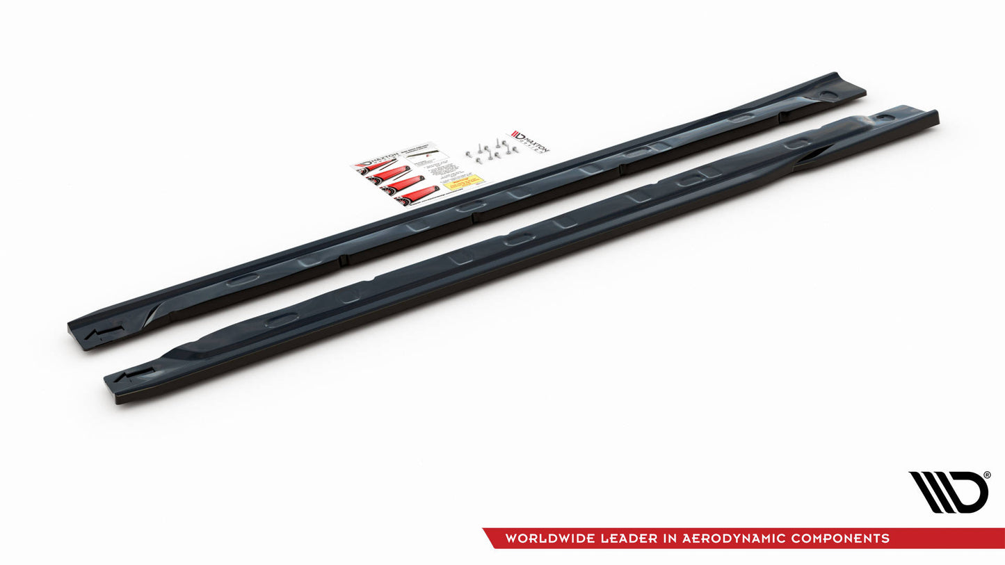 Seitenschweller Ansatz für Renault Clio Mk5 Carbon Look