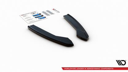 Heck Ansatz Flaps Diffusor für Audi S6 / A6 S-Line C7 FL schwarz Hochglanz