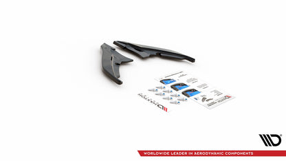 Heck Ansatz Flaps Diffusor für Peugeot 308 GT Mk2 Facelift schwarz matt