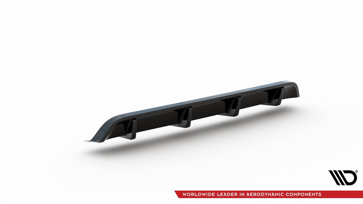 Diffusor Heck Ansatz für VW GOLF Mk7 GTI CLUBSPORT schwarz Hochglanz