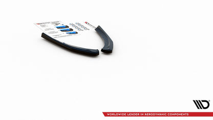 Heck Ansatz Flaps Diffusor für Fiat 124 Spider Abarth schwarz Hochglanz