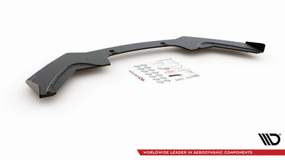 Robuste Racing Front Ansatz V.3 für passend +Flaps für BMW 1er F20 M-Paket Facelift / M140i  schwarz Hochglanz