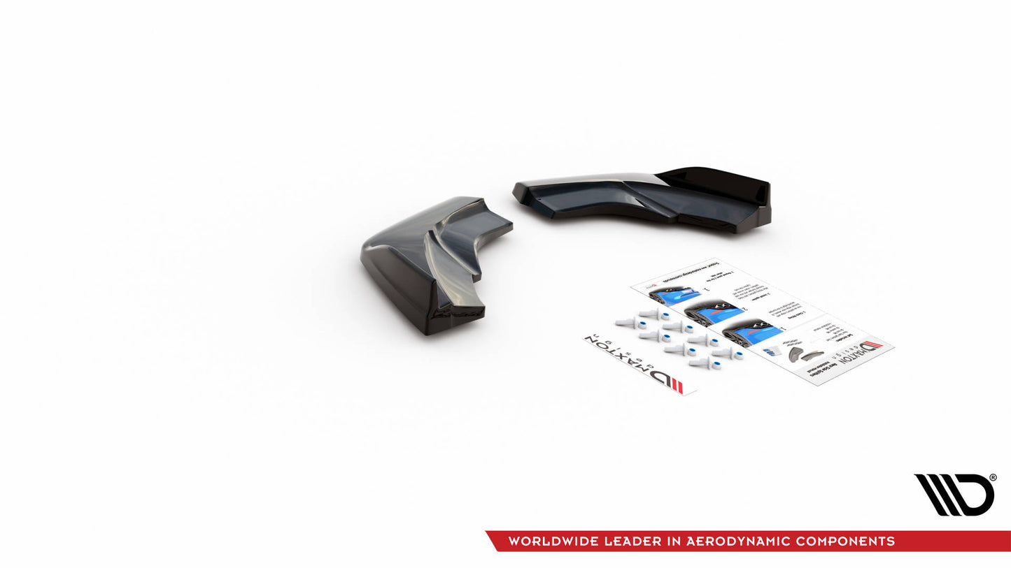 Heck Ansatz Flaps Diffusor V.1 für Mercedes-Benz A W176 schwarz matt