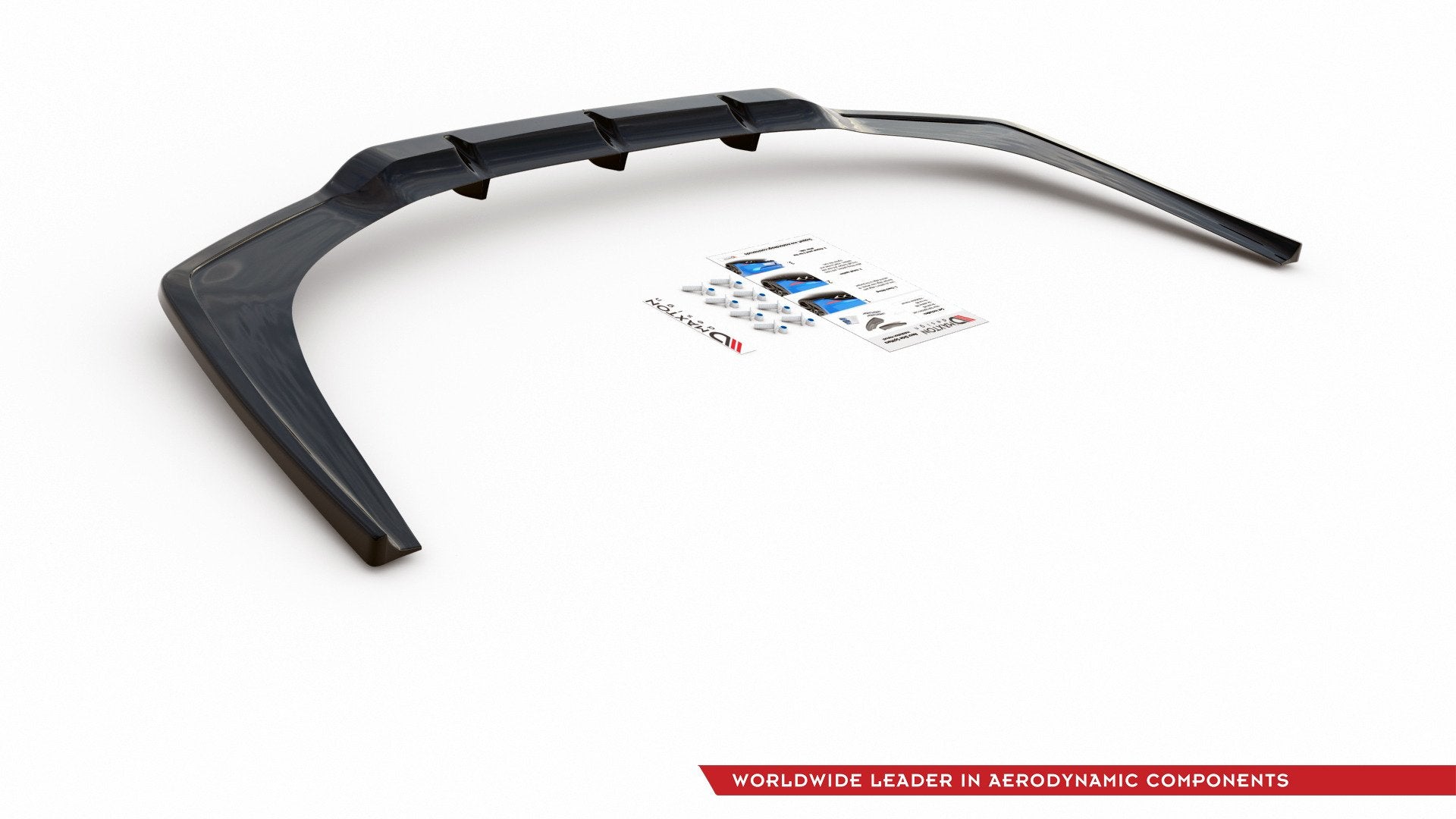 Mittlerer Diffusor Heck Ansatz DTM Look für BMW 8 Coupe M-Paket G15 schwarz Hochglanz