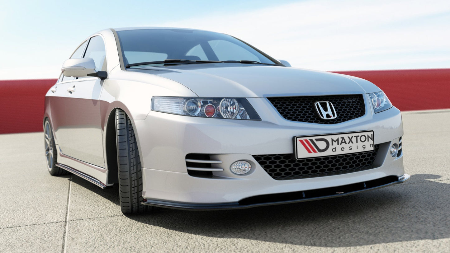 Front Ansatz für HONDA ACCORD VII TYPE-S schwarz Hochglanz