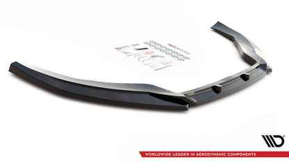 Front Ansatz V.4 für Volkswagen Passat CC schwarz Hochglanz