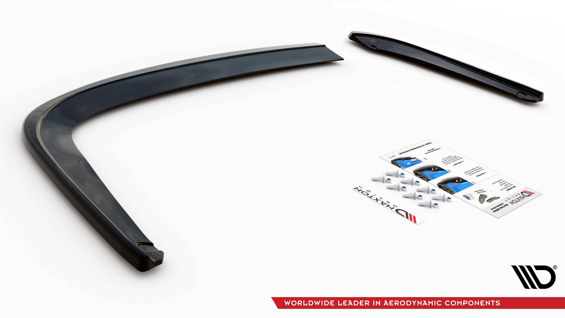 Heck Ansatz Flaps Diffusor V.1 für Seat Leon FR Sportstourer Mk3 schwarz matt