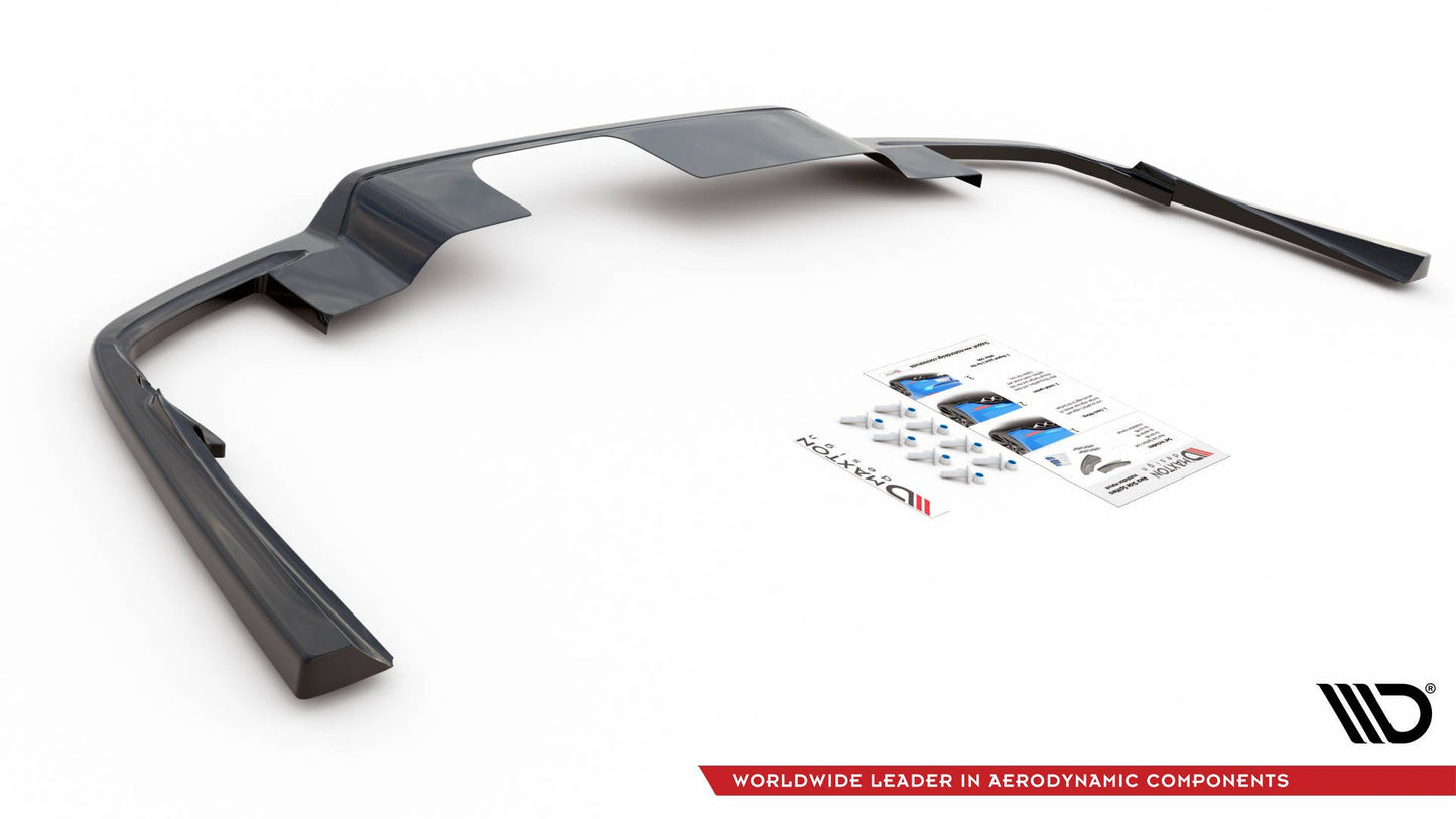 Mittlerer Diffusor Heck Ansatz für Volvo S60/V60 R-Design Mk3 schwarz matt