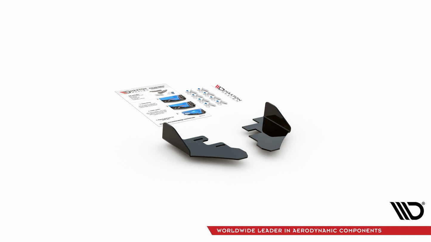 Hintere Seiten Flaps für Volkswagen Golf GTI Mk6 schwarz Hochglanz