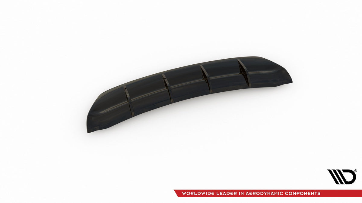 Diffusor Heck Ansatz für Ford Mondeo Vignale Mk5 Facelift schwarz Hochglanz