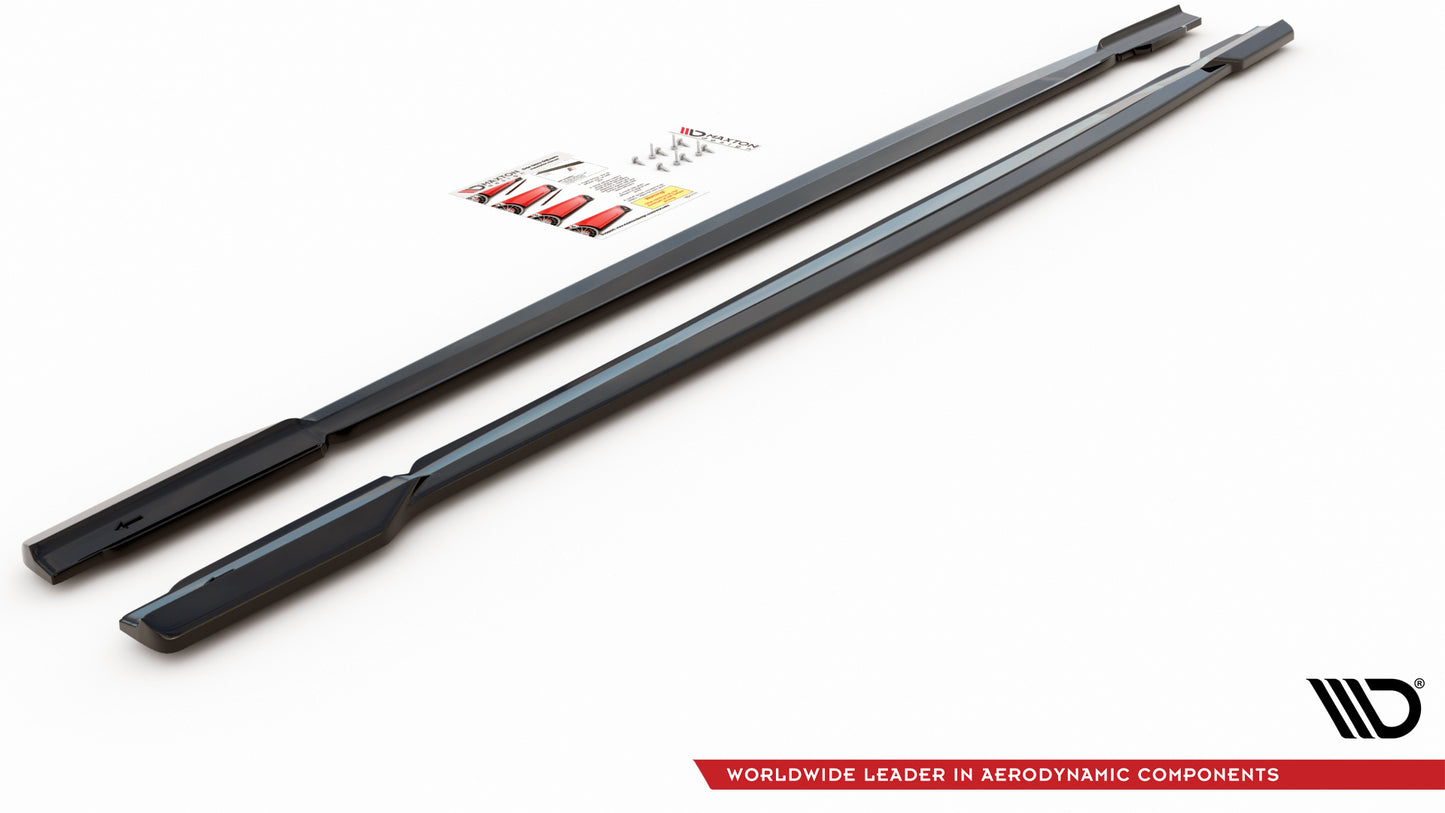 Seitenschweller Ansatz für V.1 für Audi RS6 C8 / RS7 C8 schwarz matt
