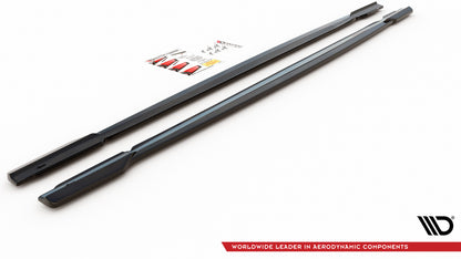 Seitenschweller Ansatz für V.1 für Audi RS6 C8 / RS7 C8 schwarz matt