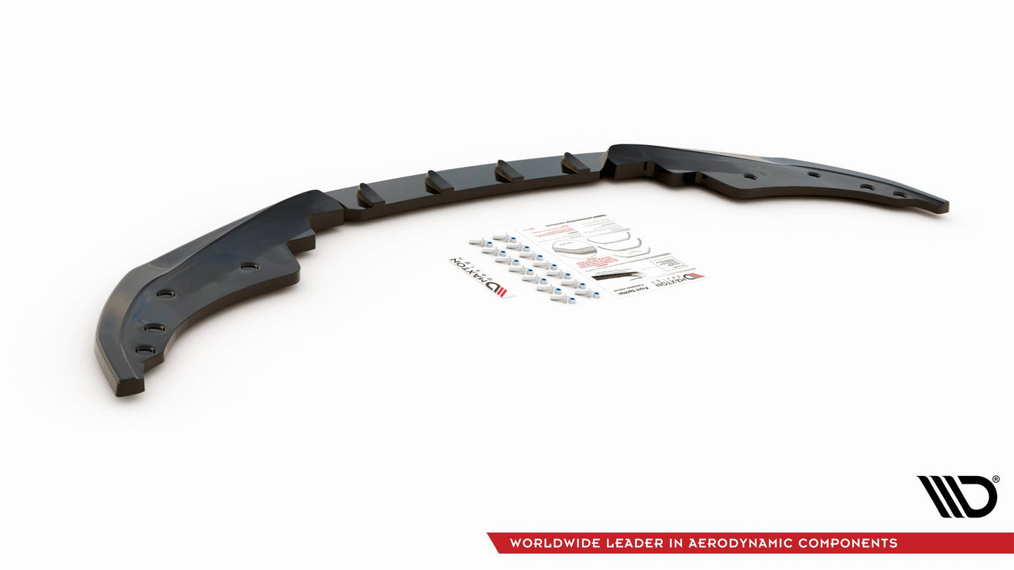 Front Ansatz V.1 für BMW 4er M-Paket G22 schwarz Hochglanz