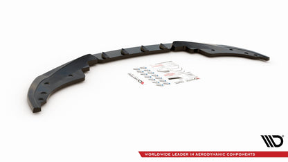 Front Ansatz V.1 für BMW 4er M-Paket G22 schwarz Hochglanz
