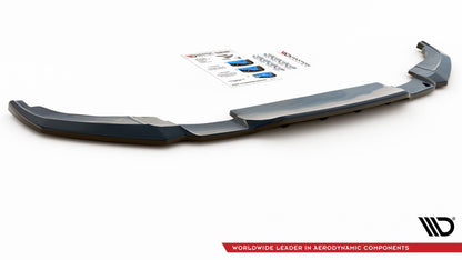 Mittlerer Diffusor Heck Ansatz DTM Look für Peugeot 2008 Mk2 schwarz matt