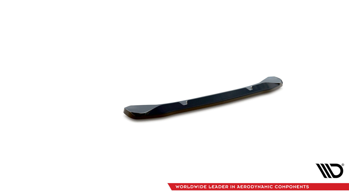 Mittlerer Diffusor Heck Ansatz für BMW X4 M-Paket G02 Facelift schwarz matt