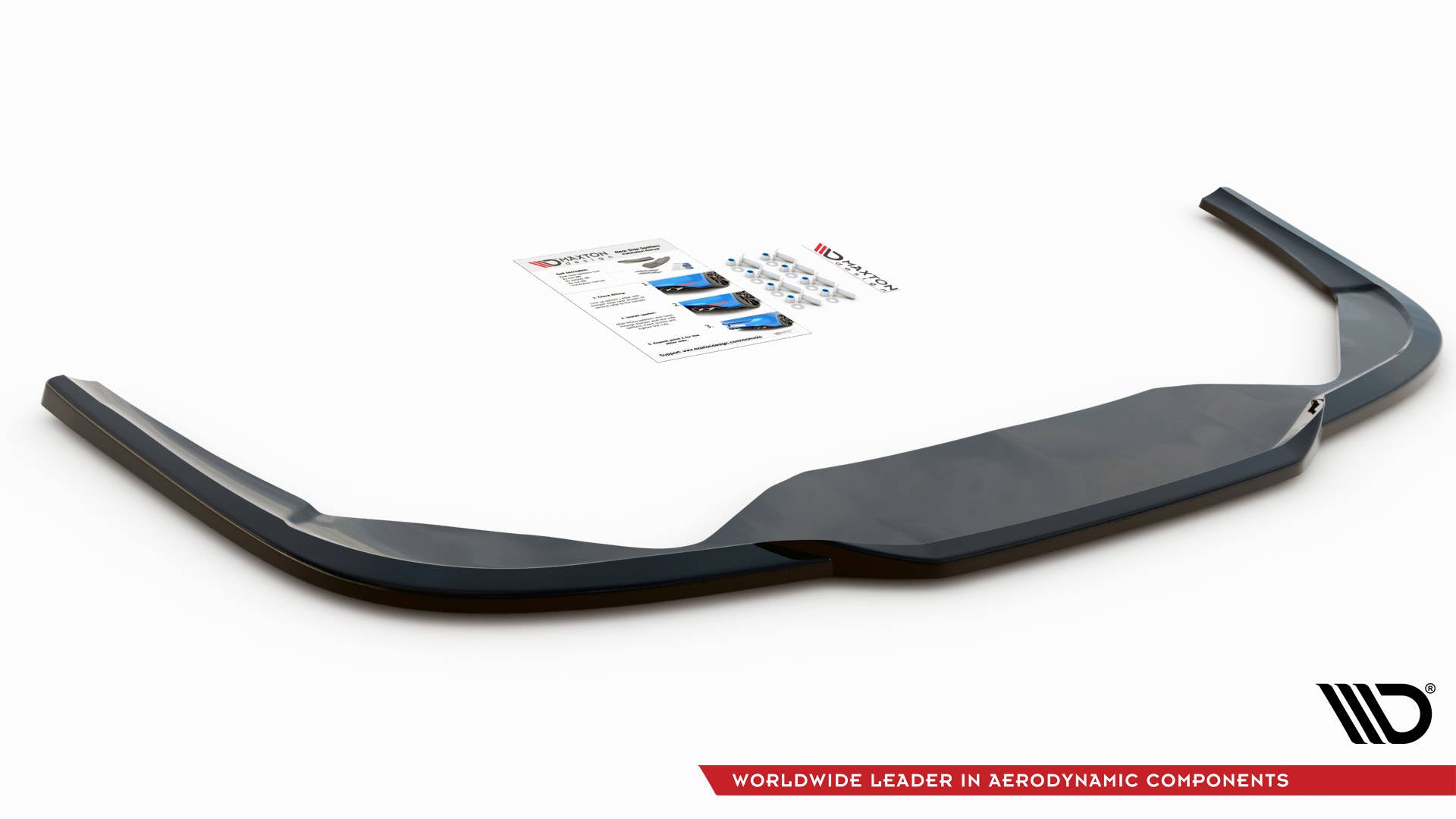 Mittlerer Diffusor Heck Ansatz für Peugeot 508 GT Mk1 Facelift schwarz Hochglanz