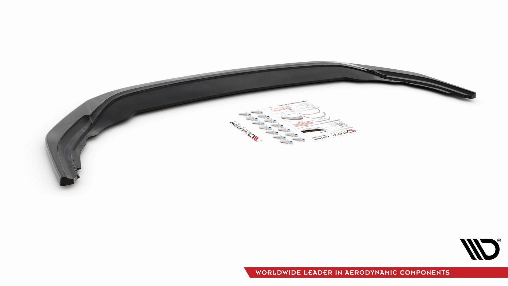 Front Ansatz V.3 für Volkswagen Golf R Mk8 schwarz matt