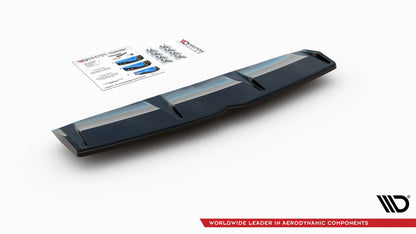 Mittlerer Diffusor Heck Ansatz für Hyundai I30 N Mk3 Fastback  schwarz matt