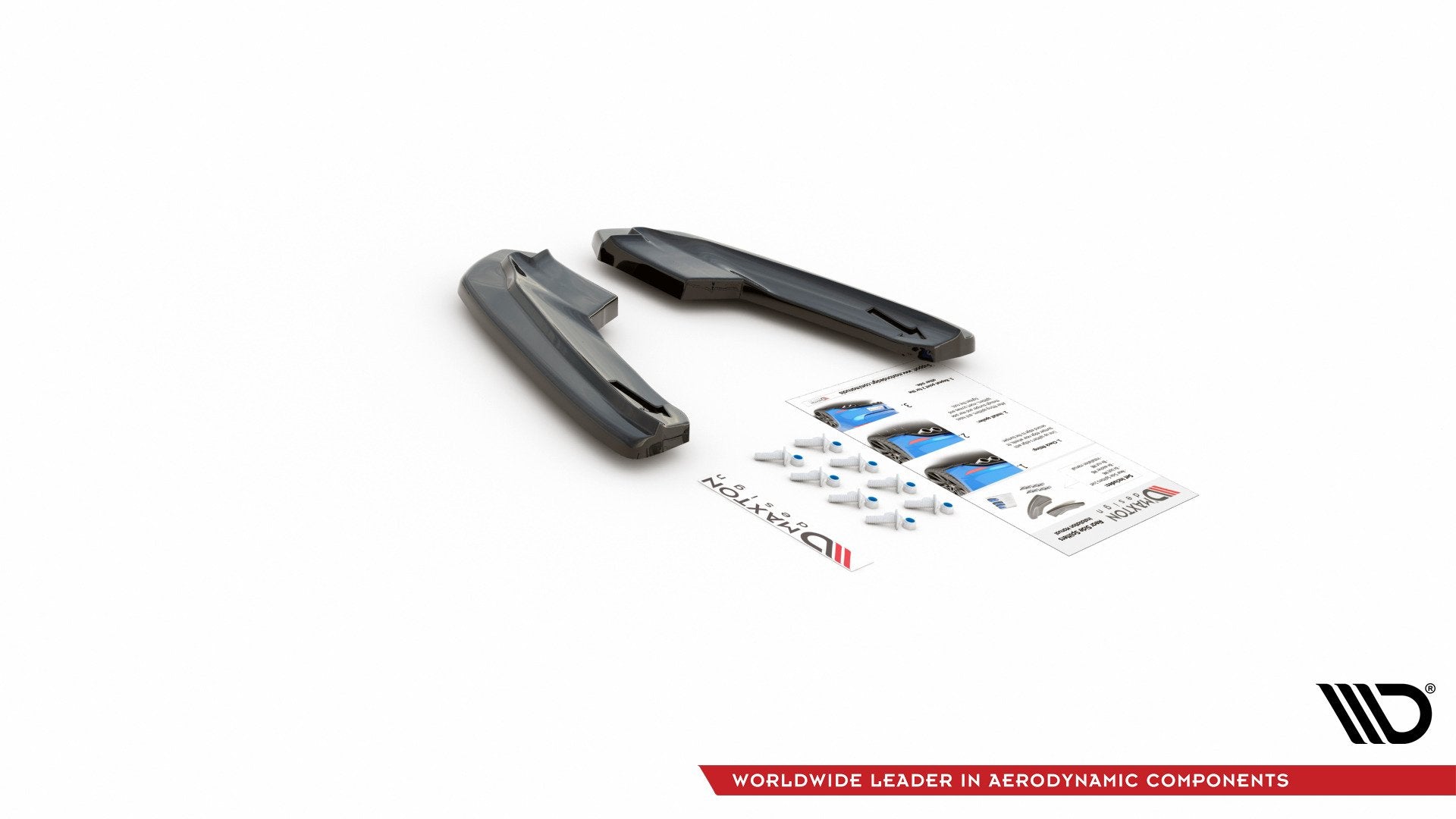 Heck Ansatz Flaps Diffusor V.1 für Audi RS3 8V Sportback schwarz matt