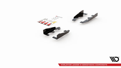 Side Flaps BMW 1er F20 M135i / M140i / M-Paket schwarz Hochglanz