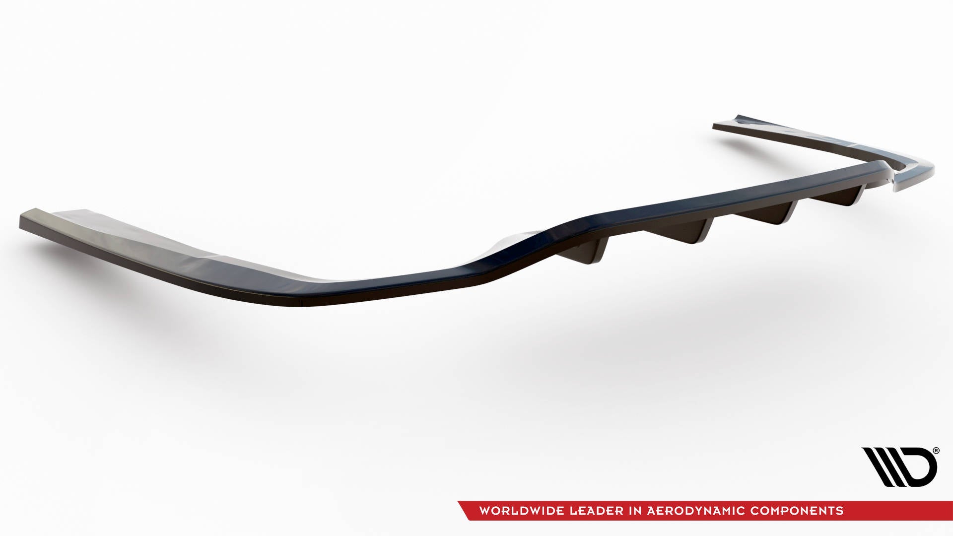 Mittlerer Diffusor Heck Ansatz DTM Look für Mercedes-Benz E AMG-Line W213 Facelift schwarz matt