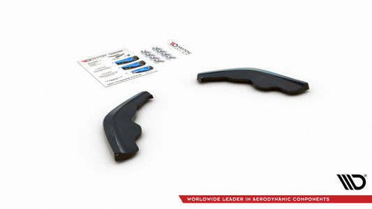 Heck Ansatz Flaps Diffusor V.1 für BMW 1er F40 M-Paket Carbon Look