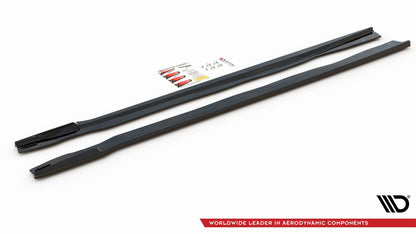 Seitenschweller Ansatz für BMW X7 M G07 Carbon Look