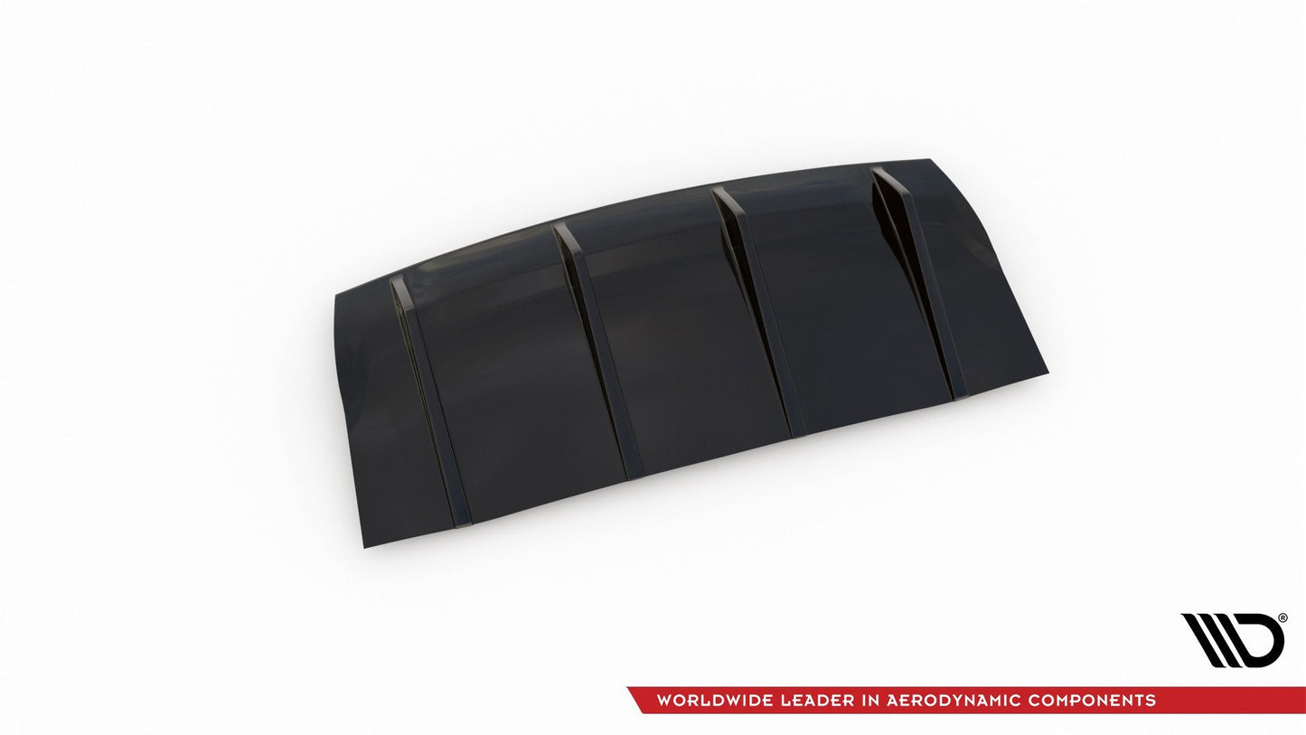 Diffusor Heck Ansatz für Porsche Panamera GTS 971 schwarz Hochglanz