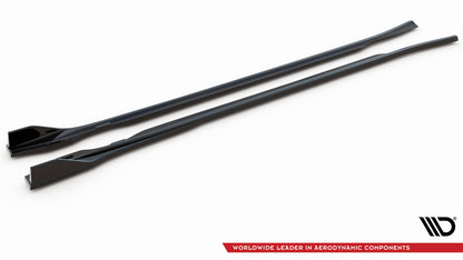 Seitenschweller Ansatz für V.2 für Audi e-Tron GT / RS GT Mk1 schwarz Hochglanz