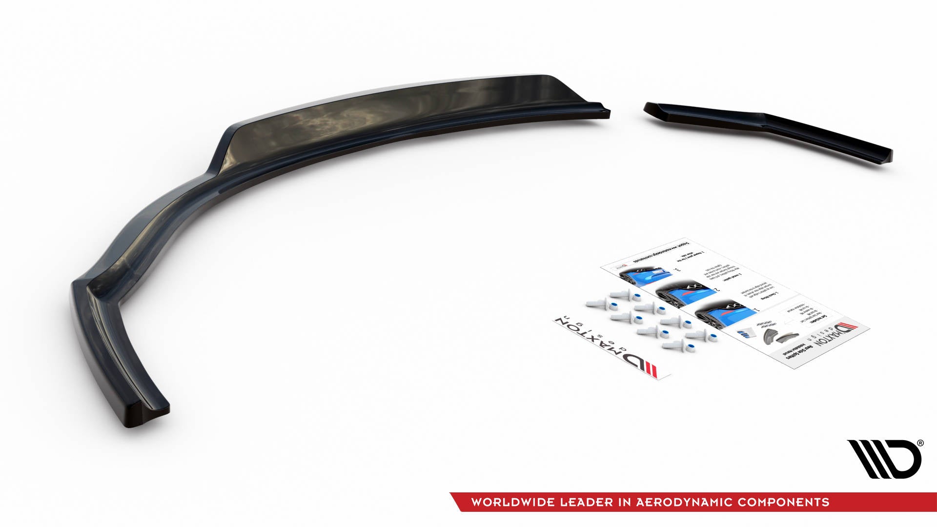 Mittlerer Diffusor Heck Ansatz DTM Look für BMW 1er F20 schwarz Hochglanz