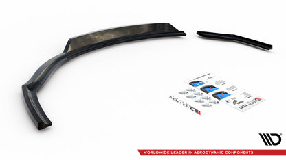 Mittlerer Diffusor Heck Ansatz DTM Look für BMW 1er F20 schwarz Hochglanz