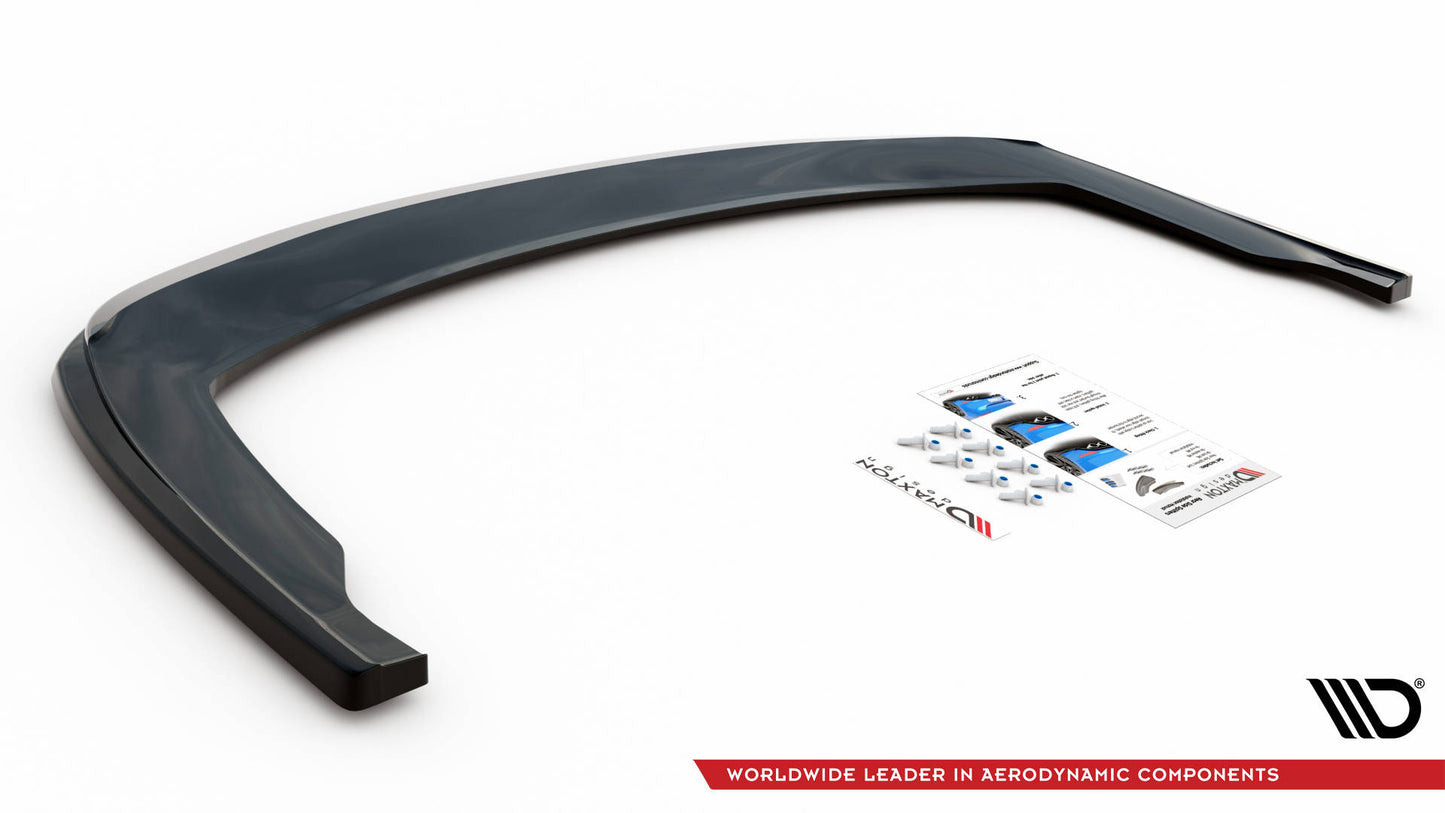 Mittlerer Diffusor Heck Ansatz für Honda Civic Tourer Mk9 schwarz Hochglanz