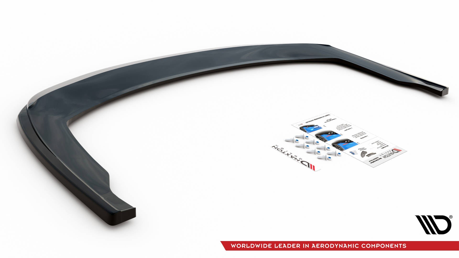 Mittlerer Diffusor Heck Ansatz für Honda Civic Tourer Mk9 schwarz Hochglanz