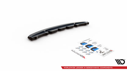 Mittlerer Diffusor Heck Ansatz für BMW Z4 M-Paket G29 schwarz Hochglanz