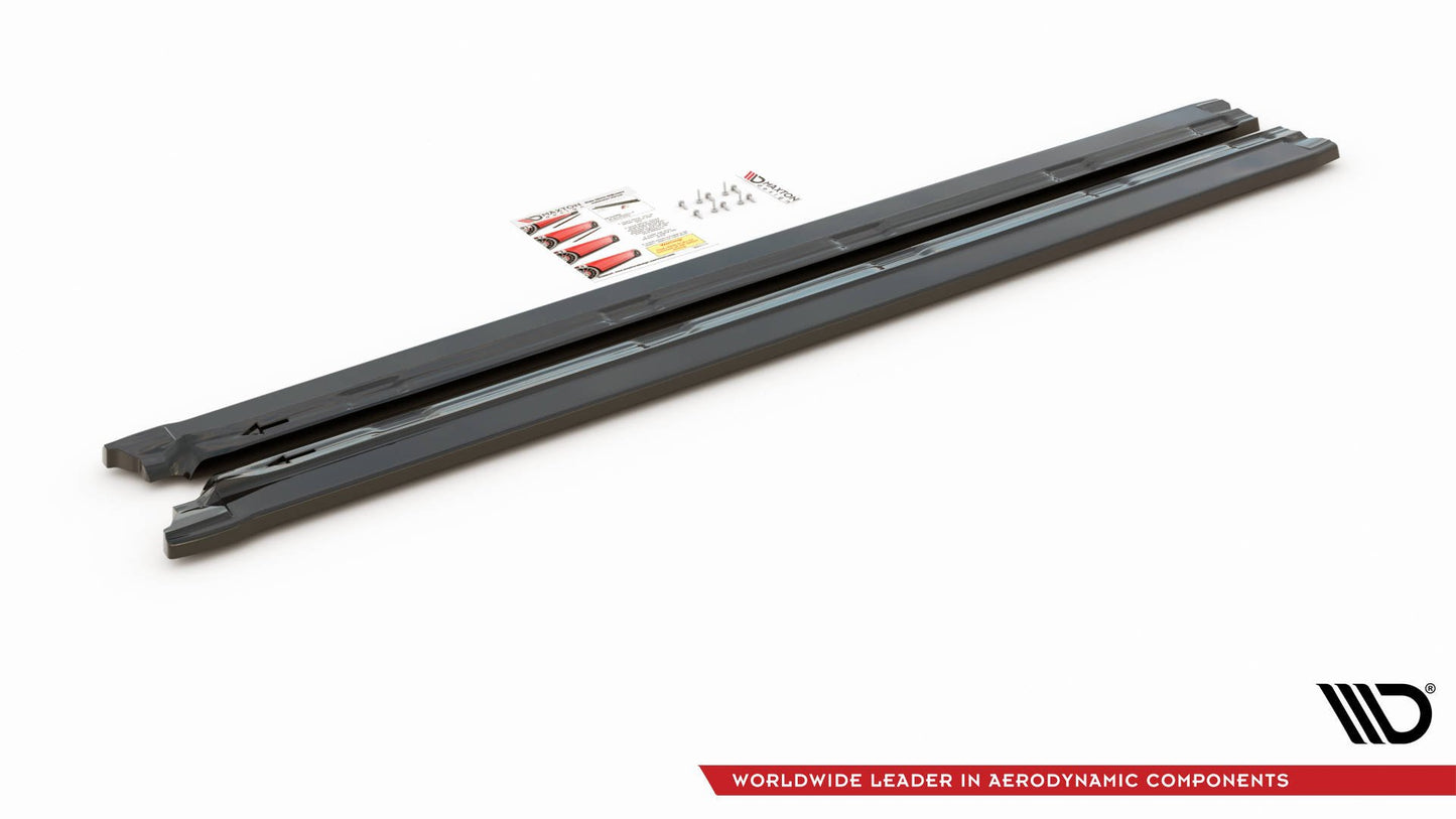 Seitenschweller Ansatz für Peugeot 2008 Mk2 schwarz Hochglanz