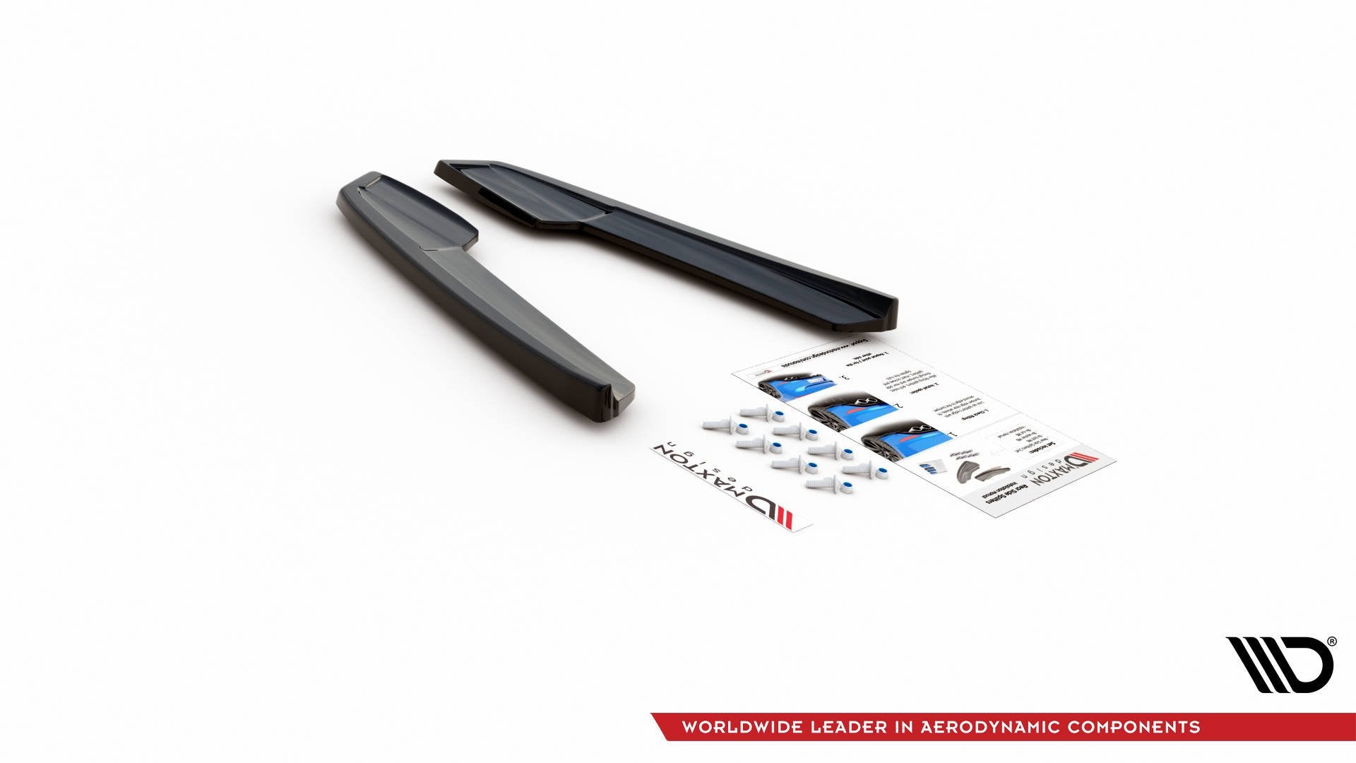 Heck Ansatz Flaps Diffusor V.1 für Audi RS6 C8 / RS7 C8 schwarz Hochglanz