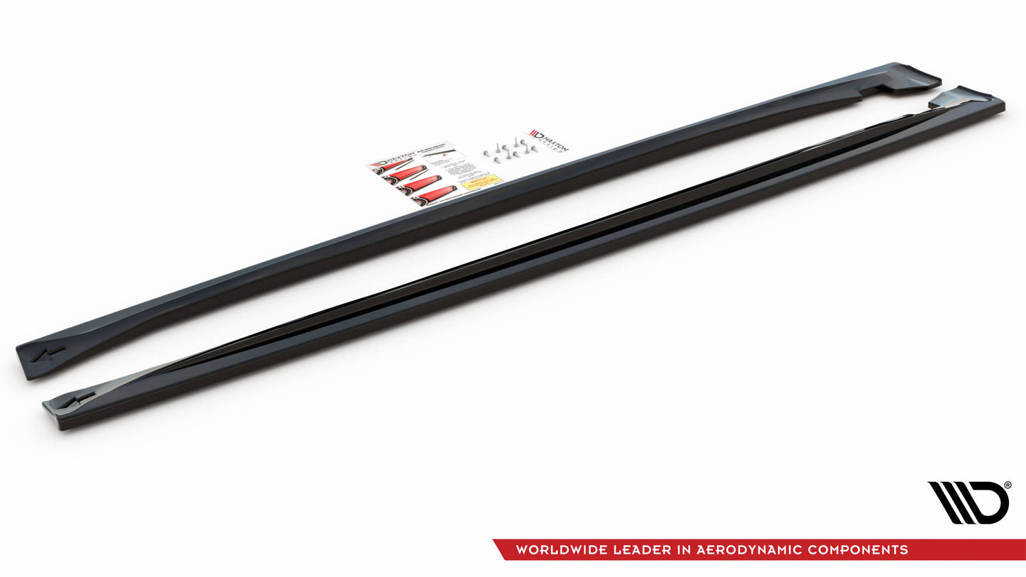 Seitenschweller Ansatz für Dodge Durango RT Mk3 schwarz Hochglanz