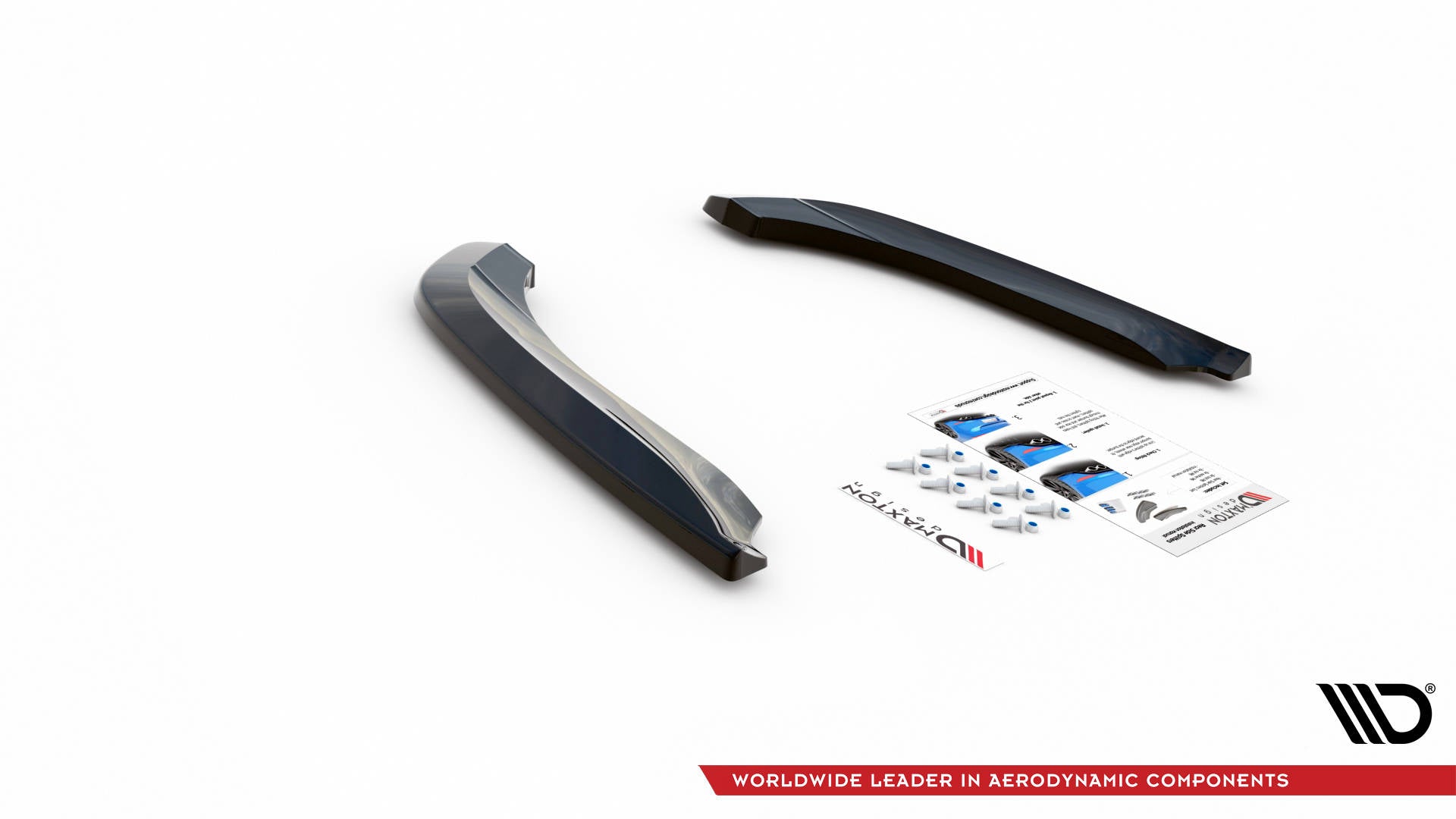 Heck Ansatz Flaps Diffusor für Seat Exeo schwarz matt