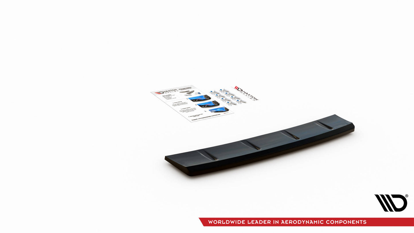 Mittlerer Diffusor Heck Ansatz für Hyundai I30 N Hatchback Mk3 Facelift Carbon Look
