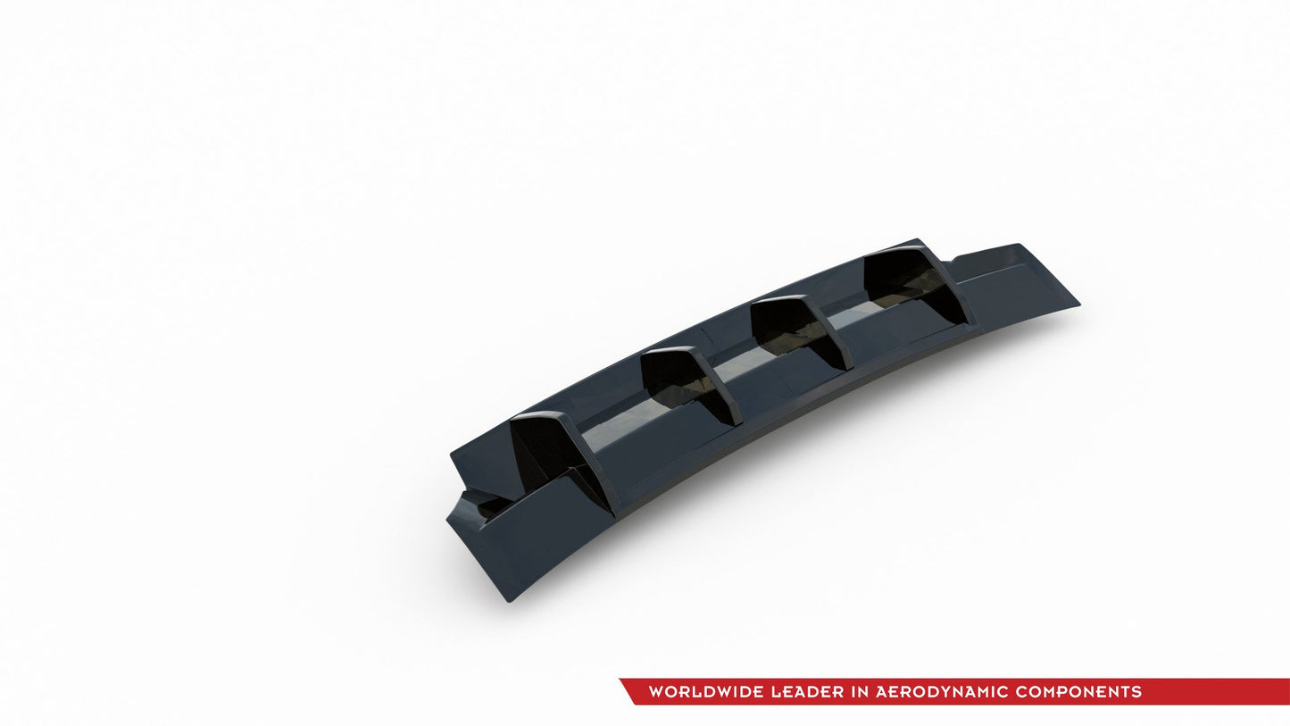 Diffusor Heck Ansatz für Skoda Kodiaq Mk1 Sportline schwarz matt