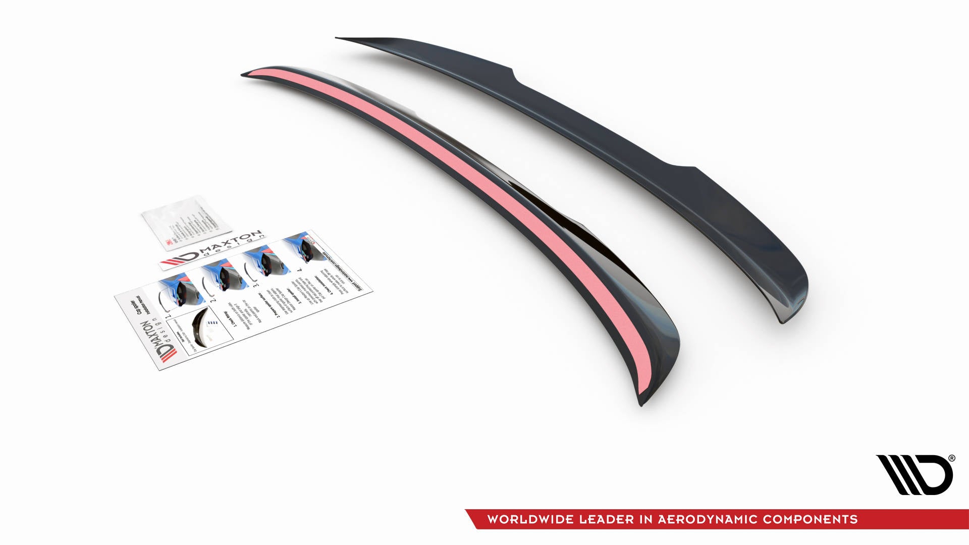 Spoiler CAP für Peugeot 508 GT Mk1 Facelift schwarz Hochglanz