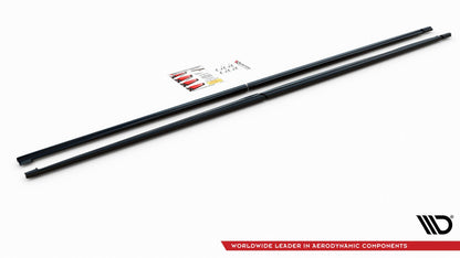 Seitenschweller Ansatz für Mercedes-Benz V-Klasse Long AMG-Line W447 Facelift schwarz matt