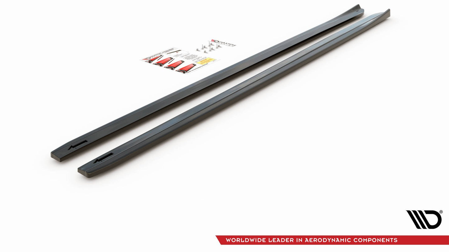 Seitenschweller Ansatz für V.4 VW Golf 7 R / R-Line Facelift Carbon Look