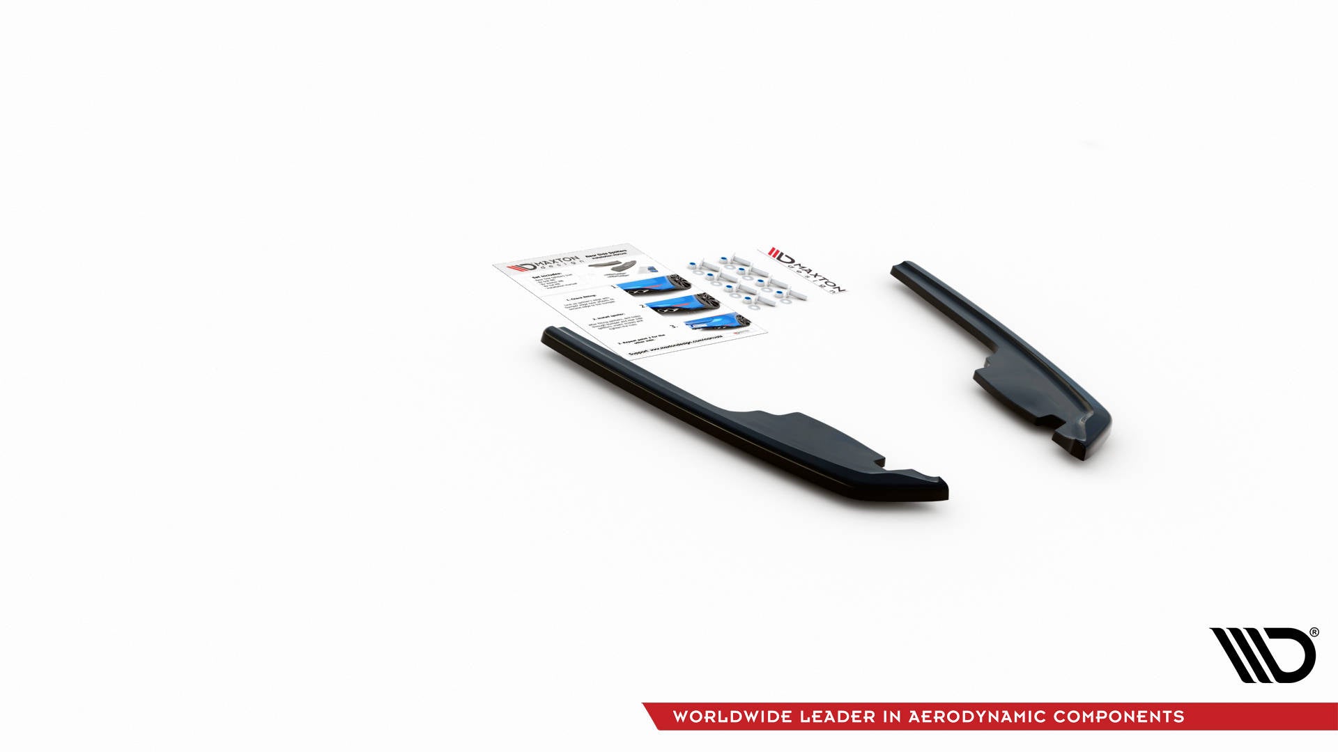 Heck Ansatz Flaps Diffusor für BMW M235i Gran Coupe F44 schwarz matt