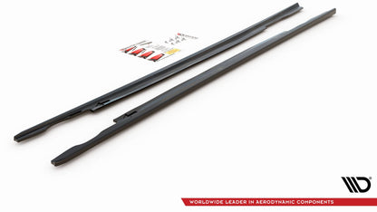 Seitenschweller Ansatz für Volkswagen Passat B8 Carbon Look