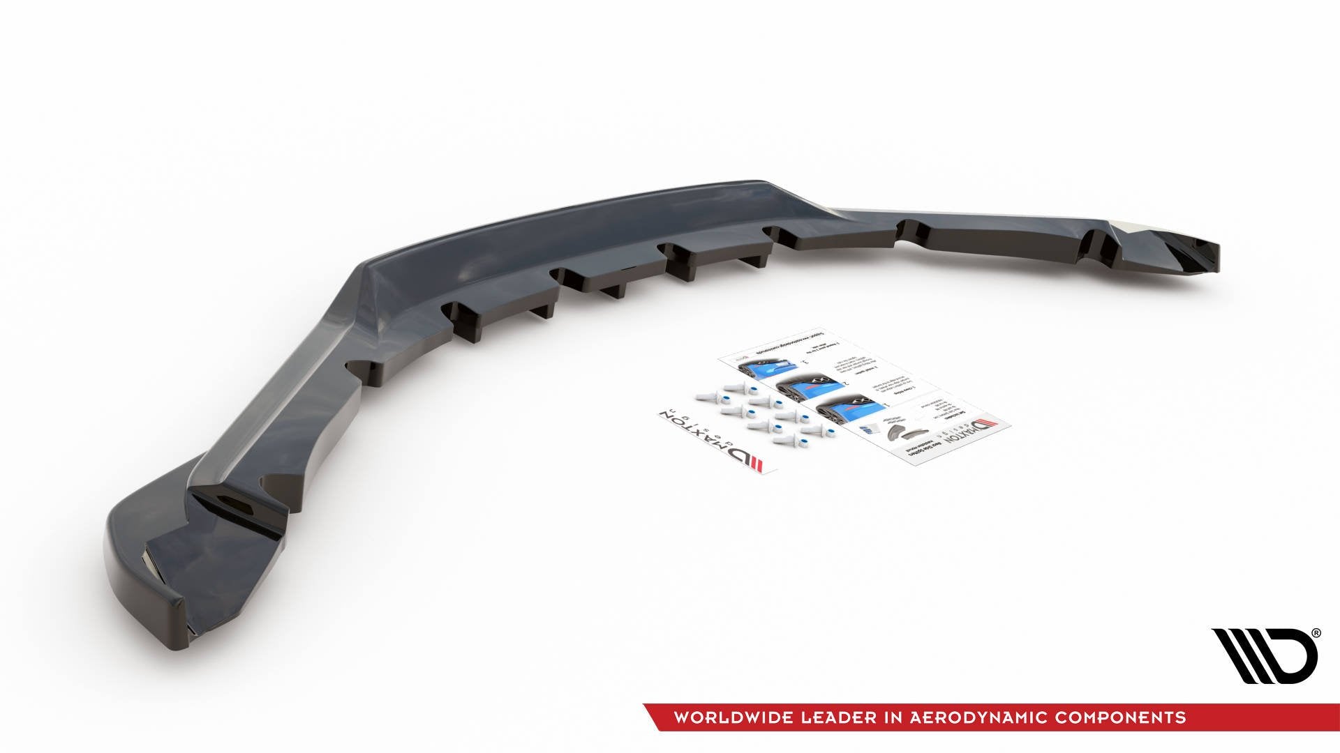 Mittlerer Diffusor Heck Ansatz DTM Look für BMW i8 schwarz Hochglanz