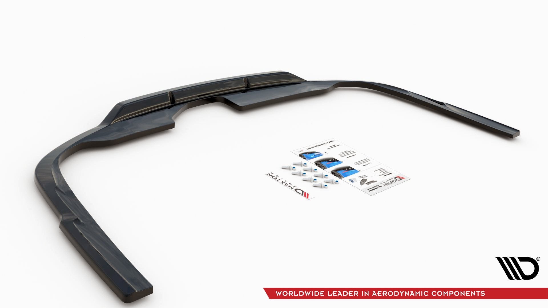 Mittlerer Diffusor Heck Ansatz für Audi A6 S-Line Avant C8 Carbon Look