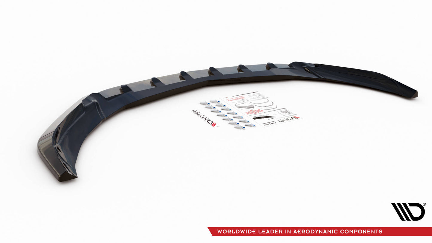 Front Ansatz V.1 für Mercedes-Benz A45 Aero W176 Facelift schwarz matt